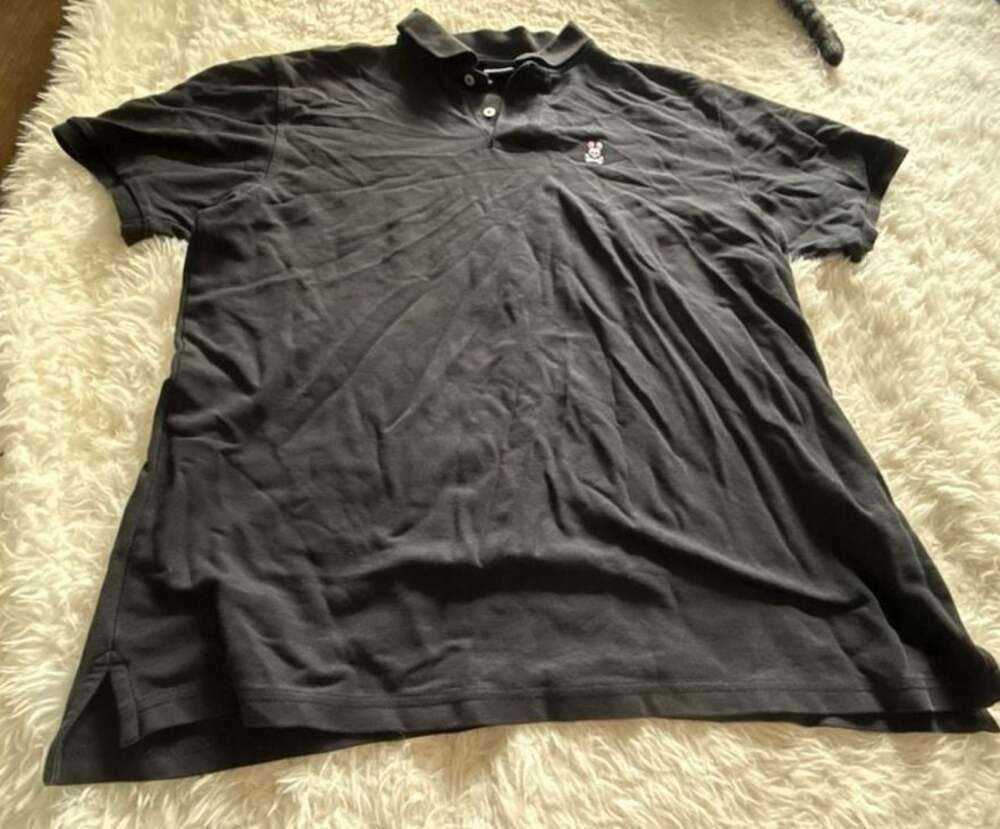 Psycho Bunny by Robert Godley Men's Black Pima Cotton Polo Shirt